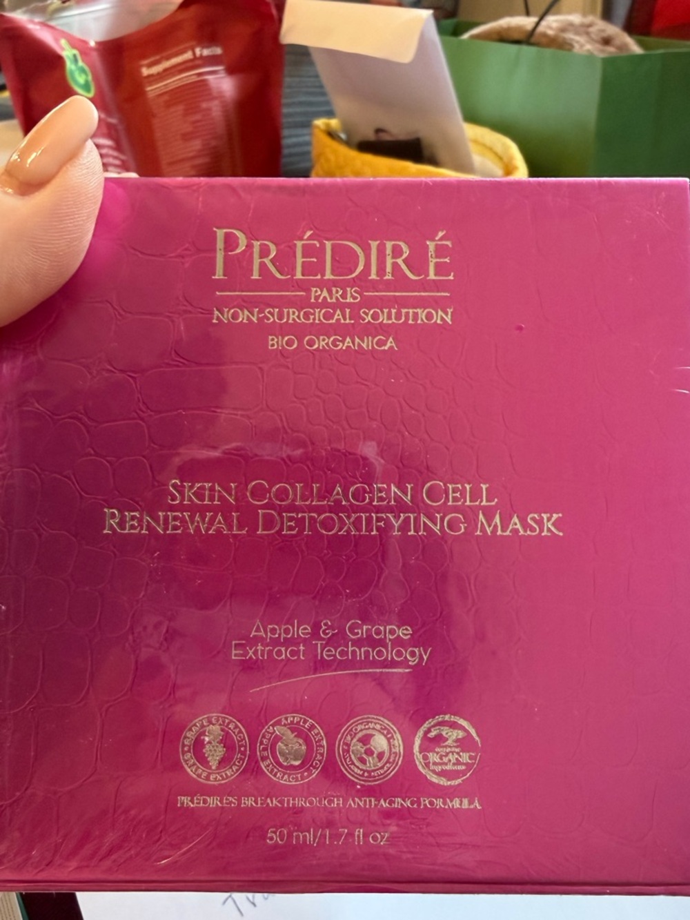 Prédiré Paris Skin Collagen Cell Renewal Detoxifying Mask - Pink New & Sealed